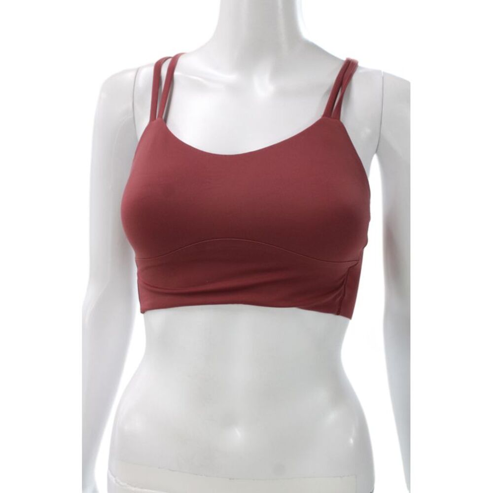 Lululemon Womens Strappy Back Sports Bra Red Size 4
